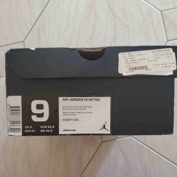 AIR JORDAN RETRO 13 GREY TOE - Picture 7 of 9